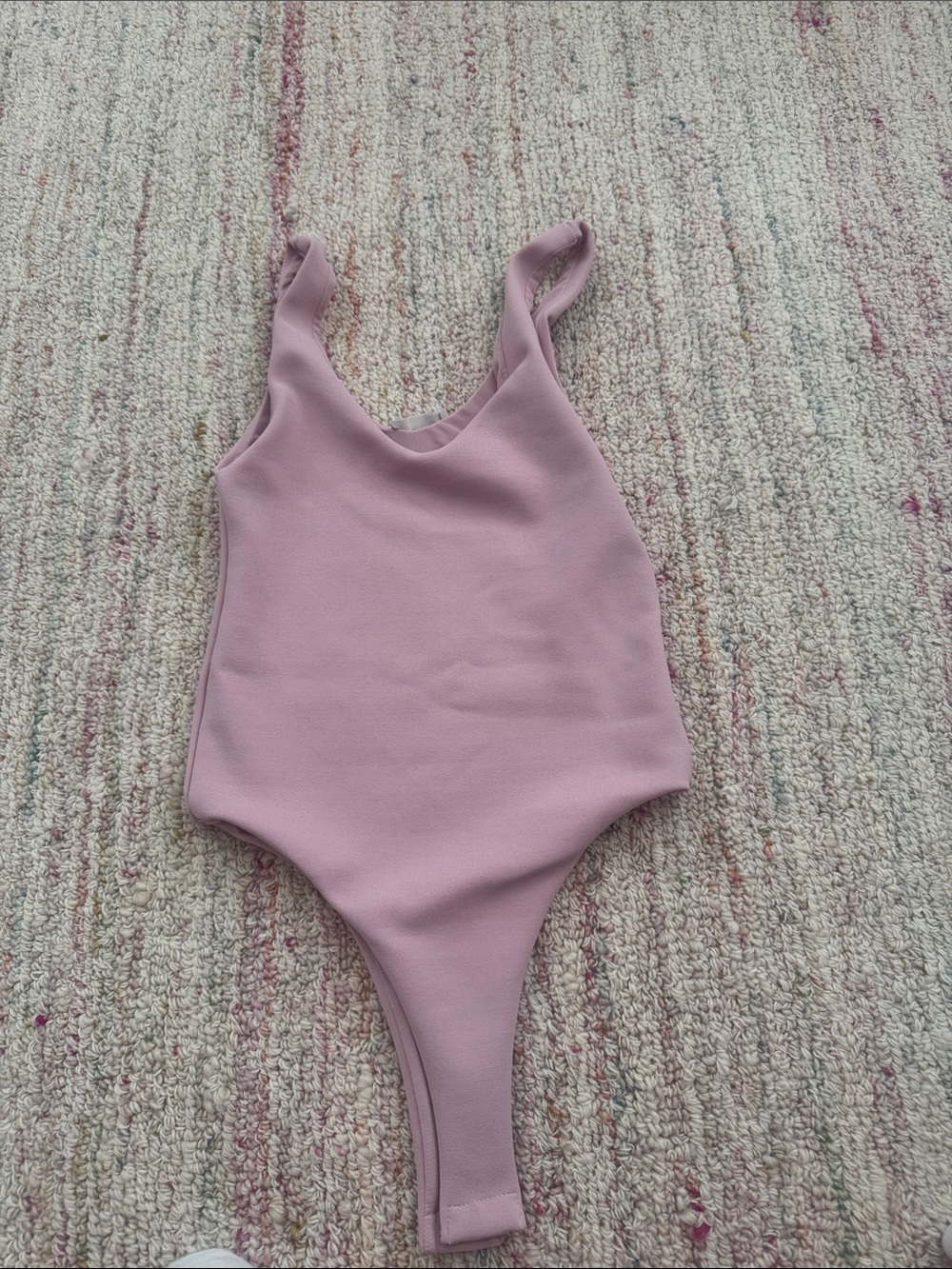 Zara Mauve Scoop-Front Bodysuit